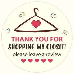 THANK YOU FOR SHOPPING MY CLOSET!!